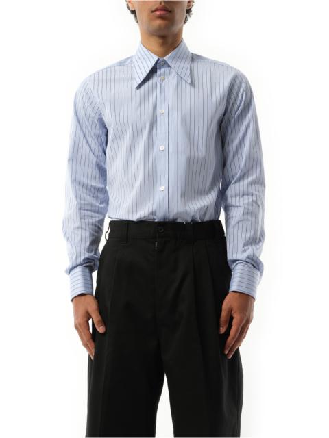 Maison Margiela Classic Stripe Shirt in Light Blue