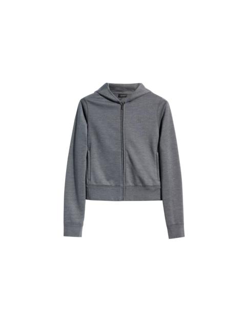 GUCCI Silk and Cotton Jersey Zip-Up Sweatshirt