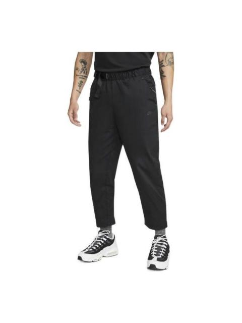 Men's Nike Solid Color Lacing Sports Pants/Trousers/Joggers Black DM5548-010