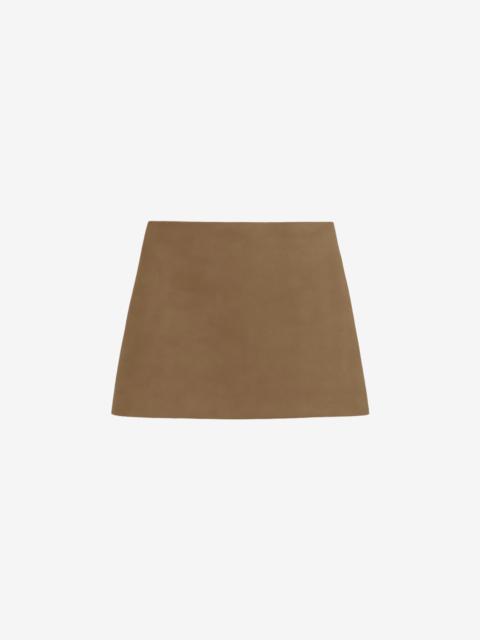 The Frankie Shop Hera Satin Mini Skirt - Brown