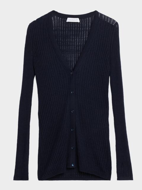 GABRIELA HEARST Nevin Cashmere Pointelle Rib Tank Top