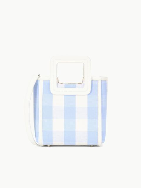 STAUD STAUD MINI SHIRLEY BAG SKY GINGHAM