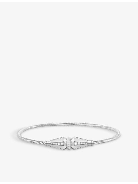 Boucheron Jack de Boucheron single 18ct white-gold and 1.04ct round diamond bracelet