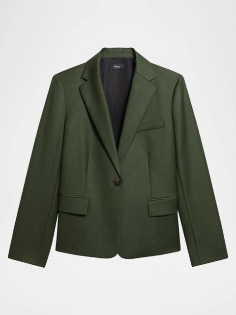 Theory One-Button Slim Single-Breasted Blazer