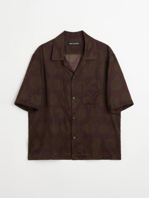 Our Legacy Heusen Shirt Shortsleeve Dotted Print Cotton Silk