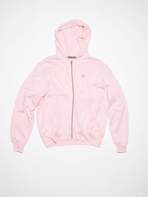 Hooded zip sweater - Light pink