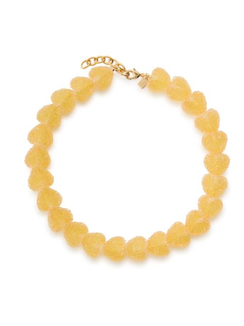 CRYSTAL HAZE Crystal Haze Jelly Heart 18kt Gold-plated Necklace