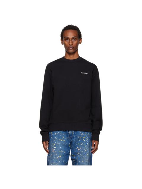 Off-White Black Wave Diag Sweatshirt