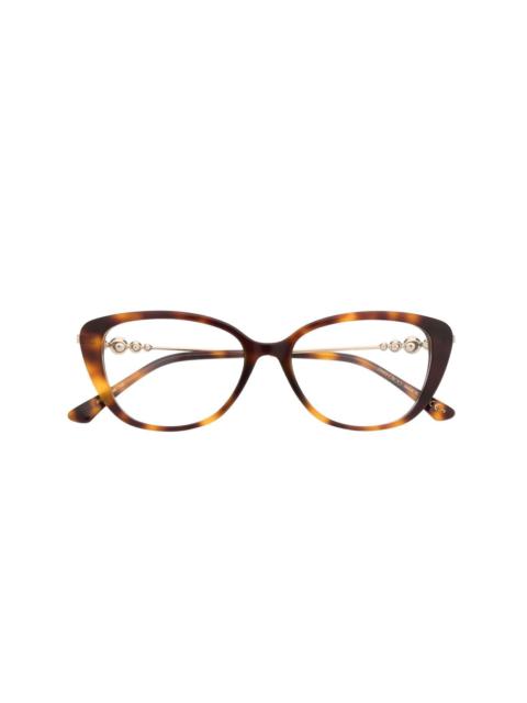cat-eye frame glasses