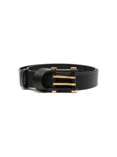 H35 double-pin leather belt