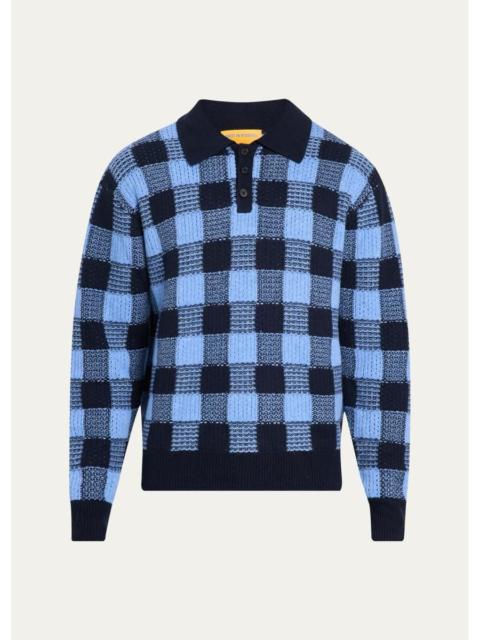 GUEST IN RESIDENCE Men's Wool & Cashmere Polo Sweater