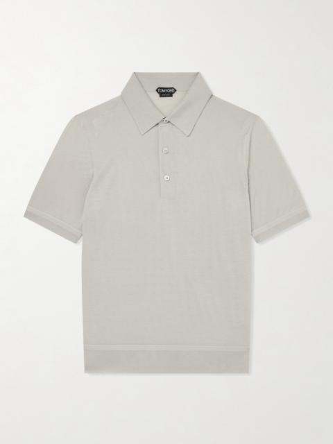 TOM FORD Cashmere and Silk-Blend Polo Shirt