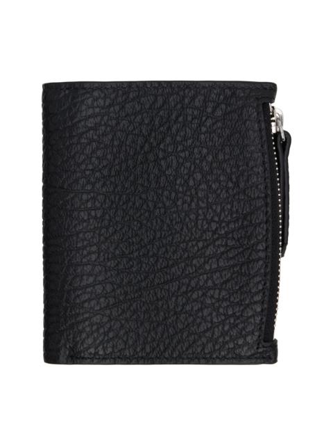 Maison Margiela Black Leather Flap Wallet