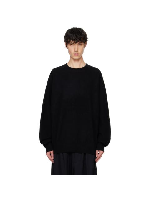 RAINMAKER KYOTO Black Oneside Raglan Sleeve Crew Neck Sweater