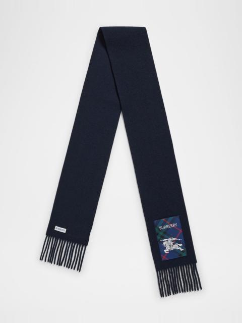 Burberry Men's Cashmere EKD Label Scarf