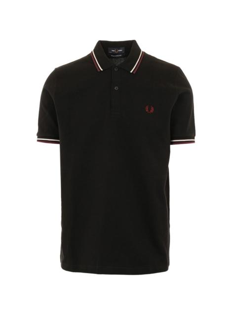 Fred Perry striped-trim polo shirt