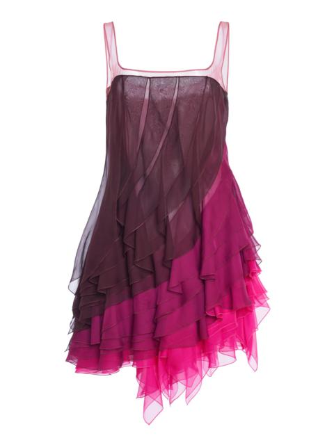 NENSI DOJAKA Multi-Layer Flared Dress pink