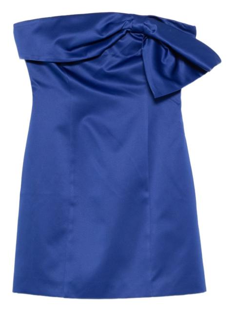 bow-detail strapless dress