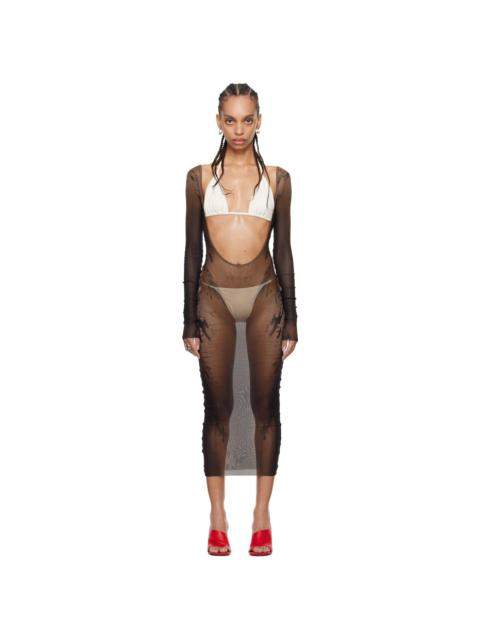 Jean Paul Gaultier Brown Shayne Oliver Edition Midi Dress