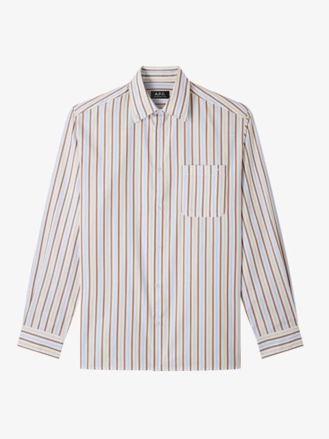 A.P.C. MATEO LOGO SHIRT