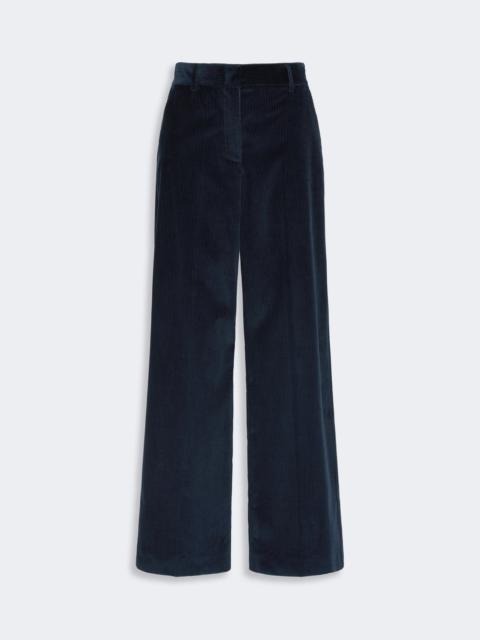 WEEKEND Max Mara TANIA Cotton velvet trousers - NAVY