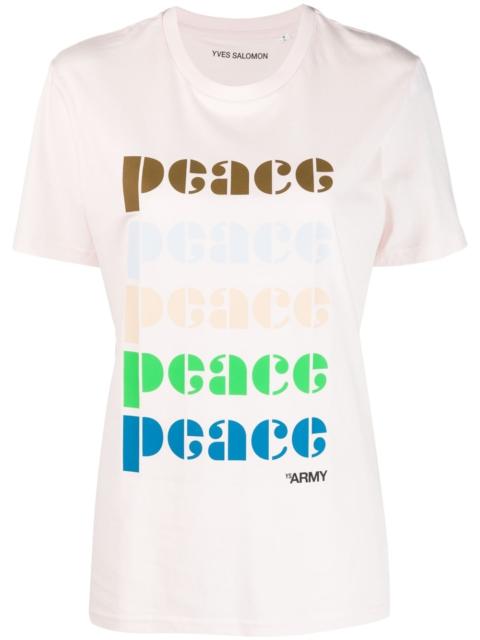 peace-print organic-cotton T-shirt