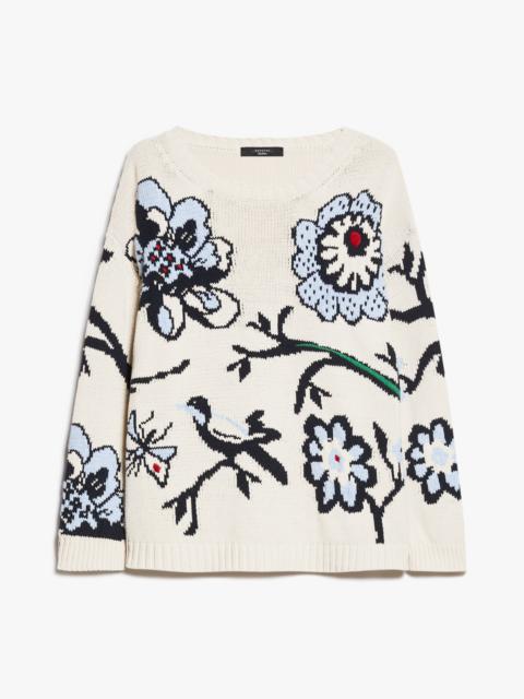WEEKEND Max Mara DOLMEN Inlaid cotton sweater