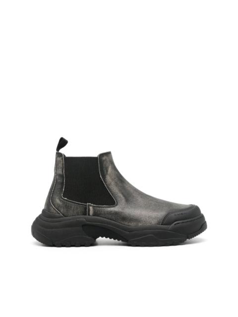 stonewashed chelsea boots