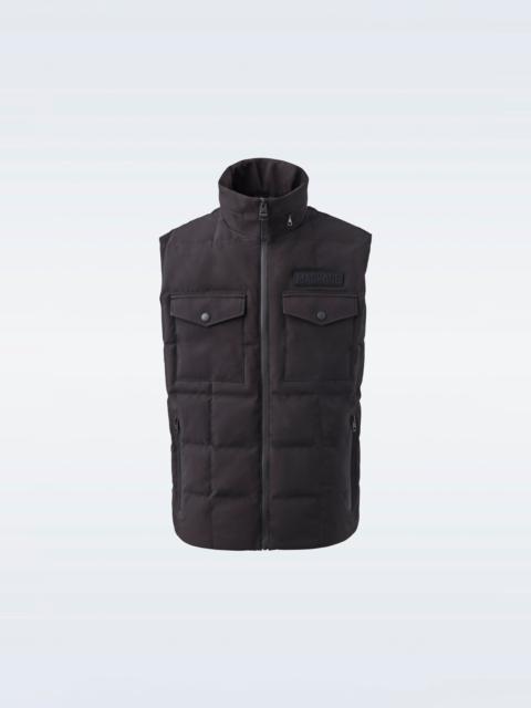 MACKAGE HANK Flex tech down vest with packable hood