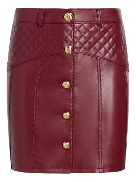 Cinq à Sept Claudia quilted button mini skirt