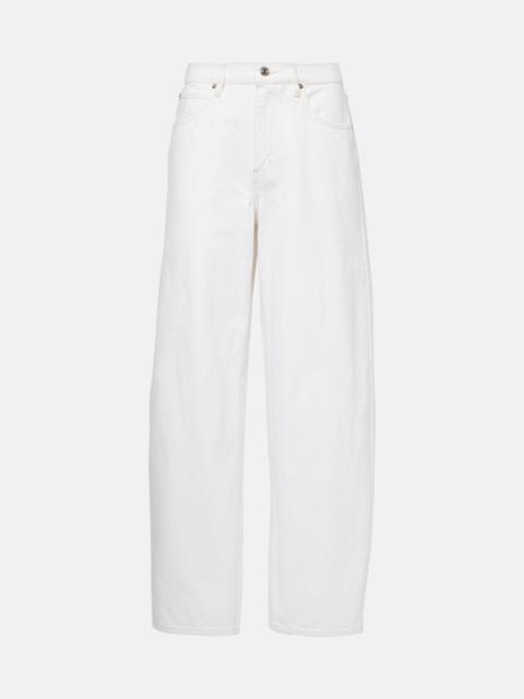 FRAME Low Slung barrel-leg jeans
