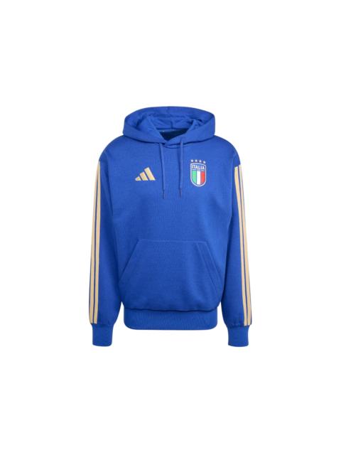 adidas adidas Italy DNA Fleece Hoodie Bold Blue