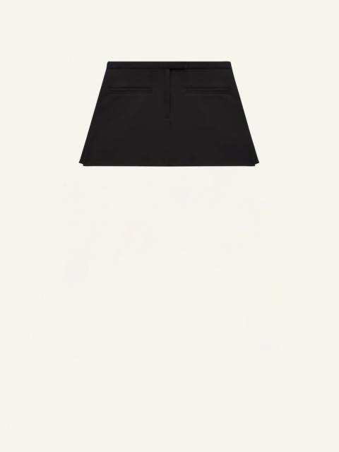 courrèges CREPE TRAPEZE MINI SKIRT