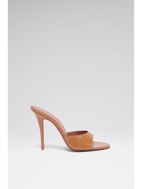 Amina Muaddi ELODIE SLIPPER 105 LATTE PEARLY PATENT