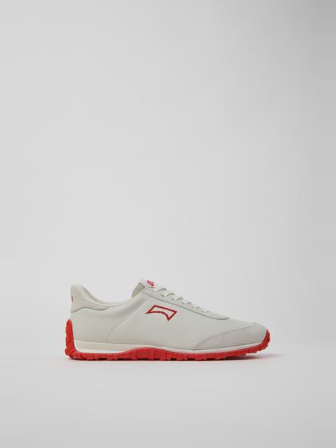 CAMPER Drift Walk White Leather Sneakers for Women.