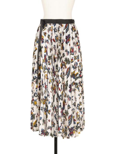 sacai Car Race / Tropical Print Skirt
