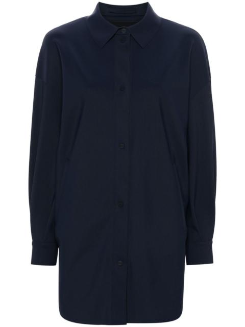 Herno logo-engraved shirt jacket