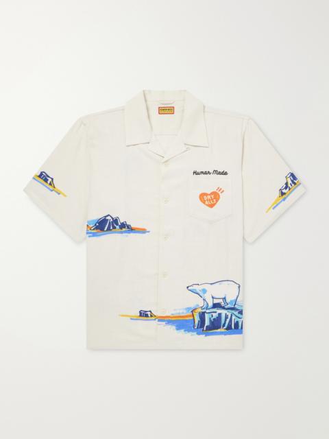 Human Made Camp-Collar Printed Poplin Shirt