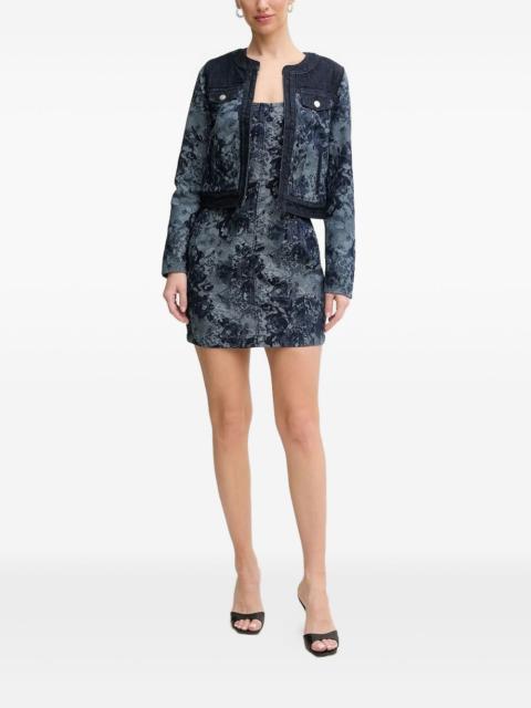 GUESS USA Eden jacquard denim mini dress