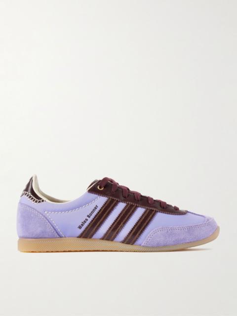 adidas Originals + Wales Bonner Japan suede- and leather-trimmed canvas sneakers Lilac