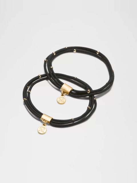 lululemon Multi-Band Charm Hair Elastics *2 Pack