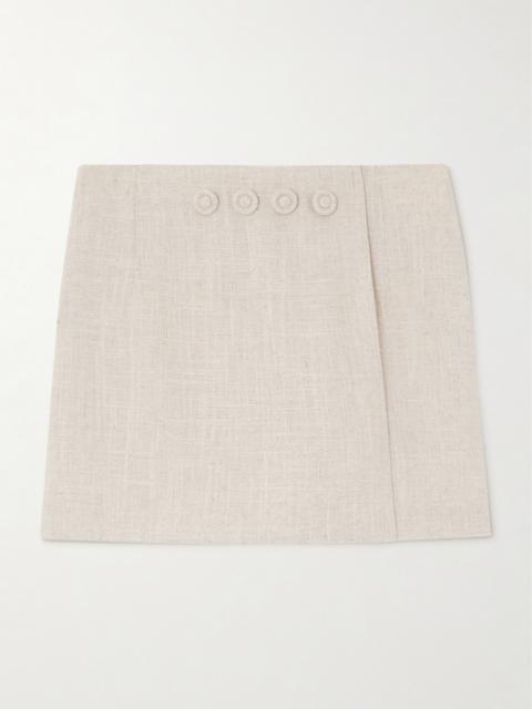 DESTREE Jean Embellished Woven Mini Skort