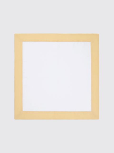 EMILIA WICKSTEAD Set of 4 Ravenna Napkins in White & Yellow Linen