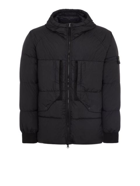 Stone Island 40723 GARMENT DYED CRINKLE REPS RECYCLED NYLON DOWN BLACK