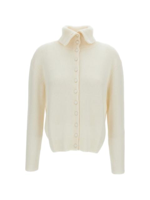 LISA YANG button-up mock-neck sweater