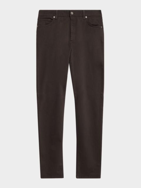 ZEGNA Men's Stretch Gabardine Straight-Leg Jeans