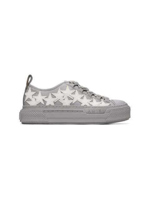AMIRI Gray Stars Court Low Sneakers