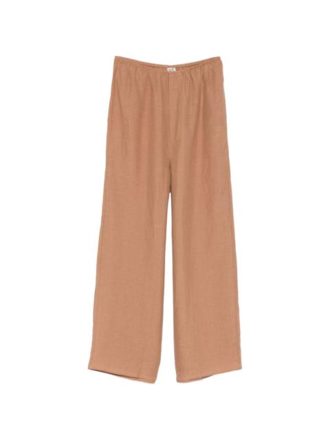 BASERANGE elasticated-waistban trousers