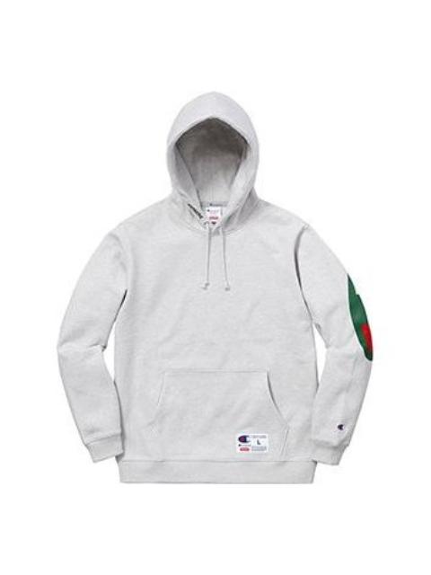 Supreme Supreme x Champion Hooded Sweatshirt 'Grey Green Supreme Supreme x Champion Hooded Sweatshirt 'Grey Green