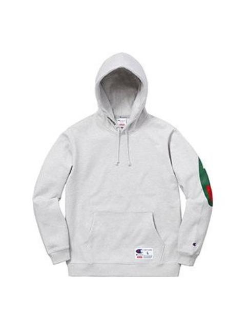 Supreme x Champion Hooded Sweatshirt 'Grey Green' SUP-SS18-529